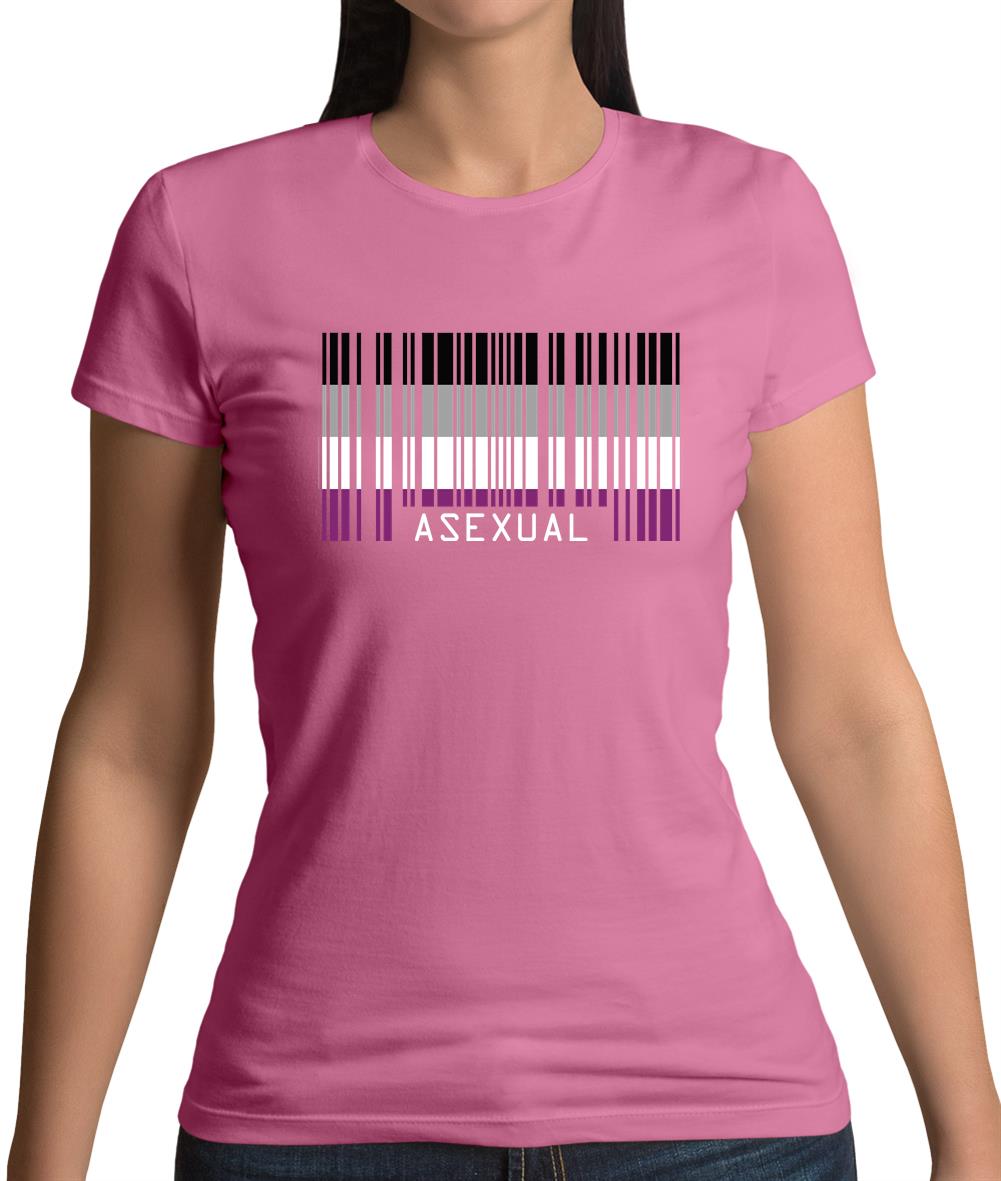 Lgbt Barcode Flags Asexual Womens T-Shirt