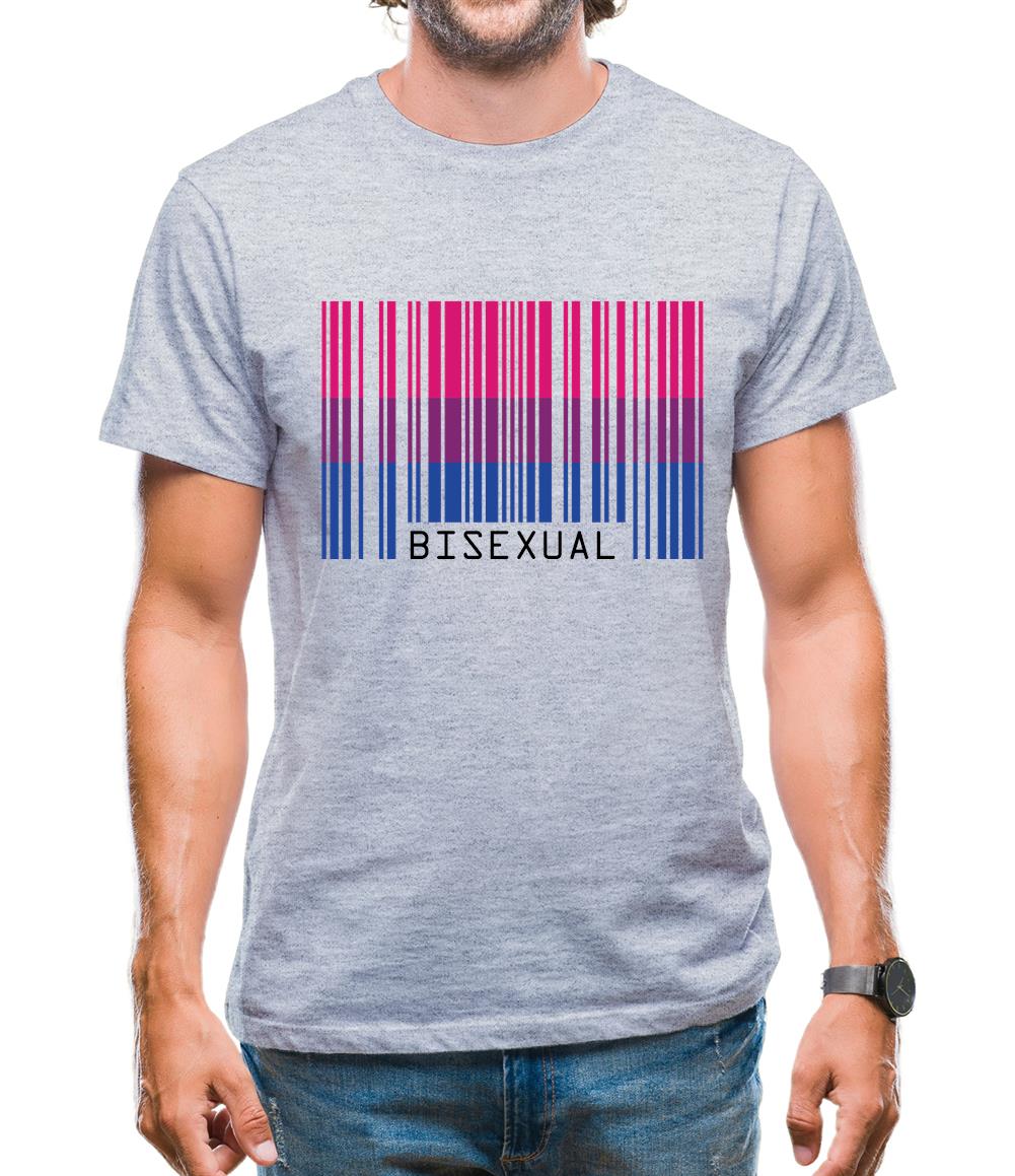 Lgbt Barcode Flags Bisexual Mens T-Shirt