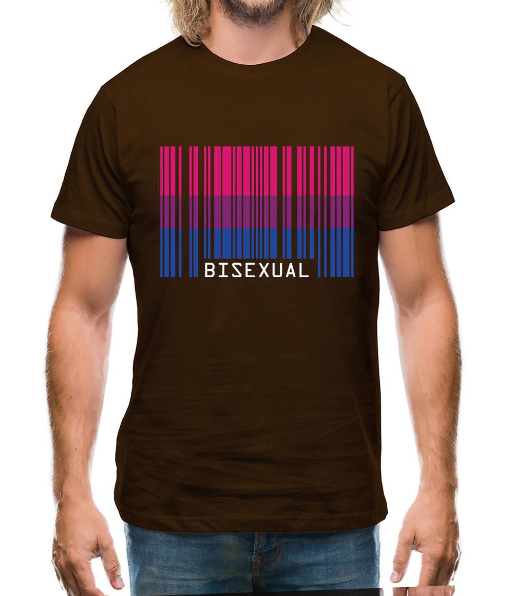 Lgbt Barcode Flags Bisexual Mens T-Shirt