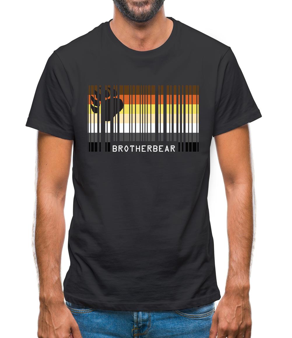Lgbt Barcode Flags Brother Bear Mens T-Shirt