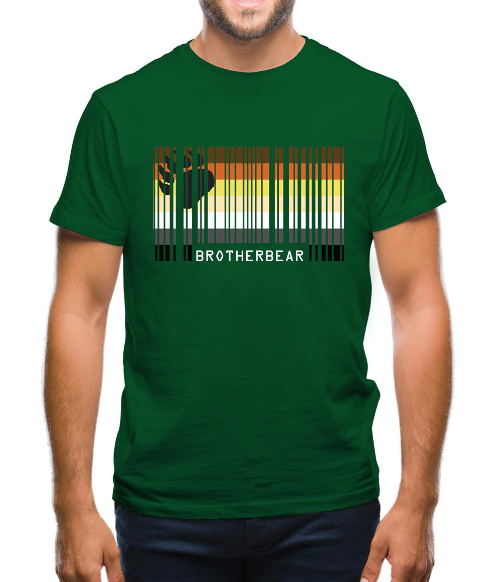 Lgbt Barcode Flags Brother Bear Mens T-Shirt