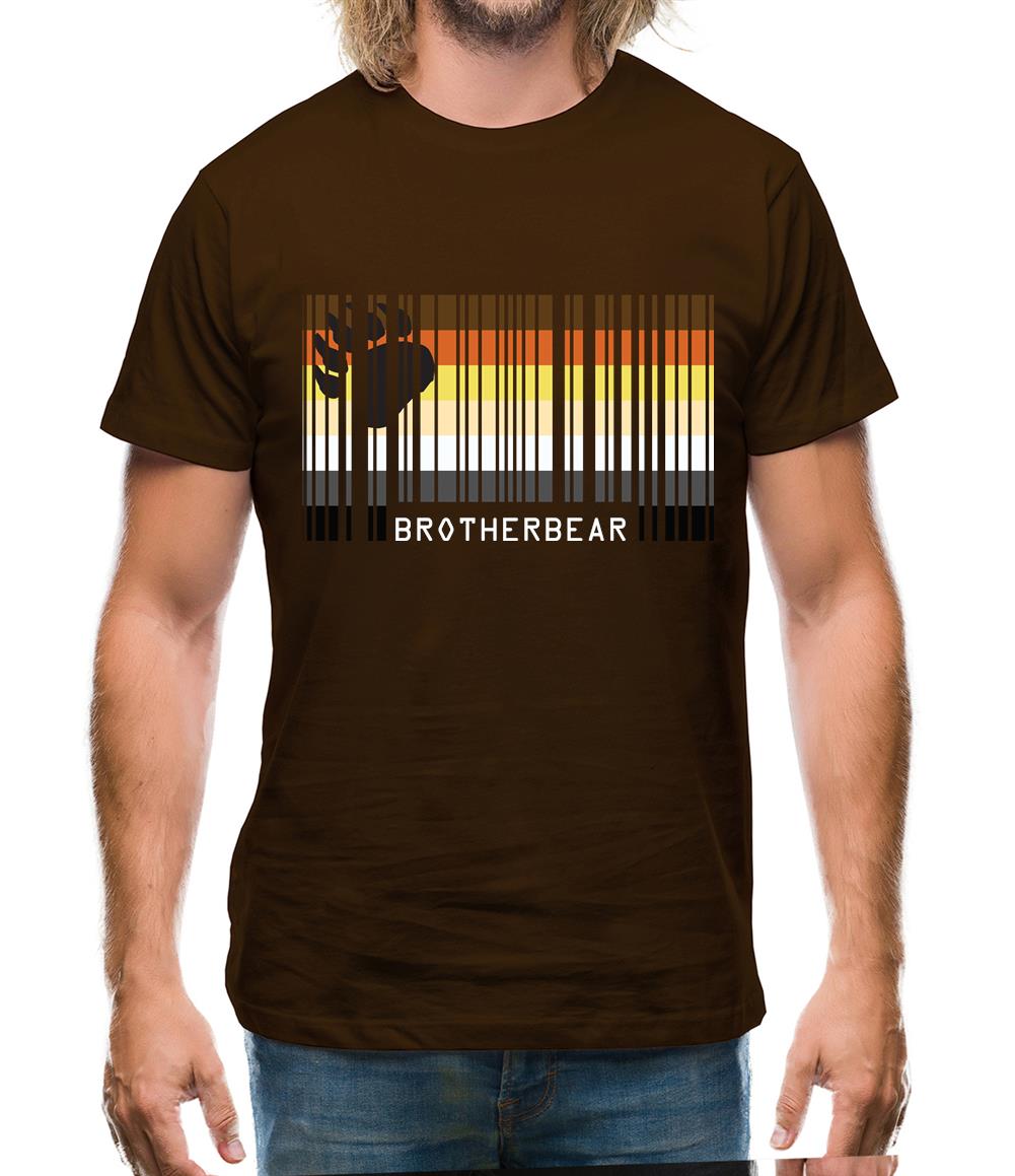 Lgbt Barcode Flags Brother Bear Mens T-Shirt