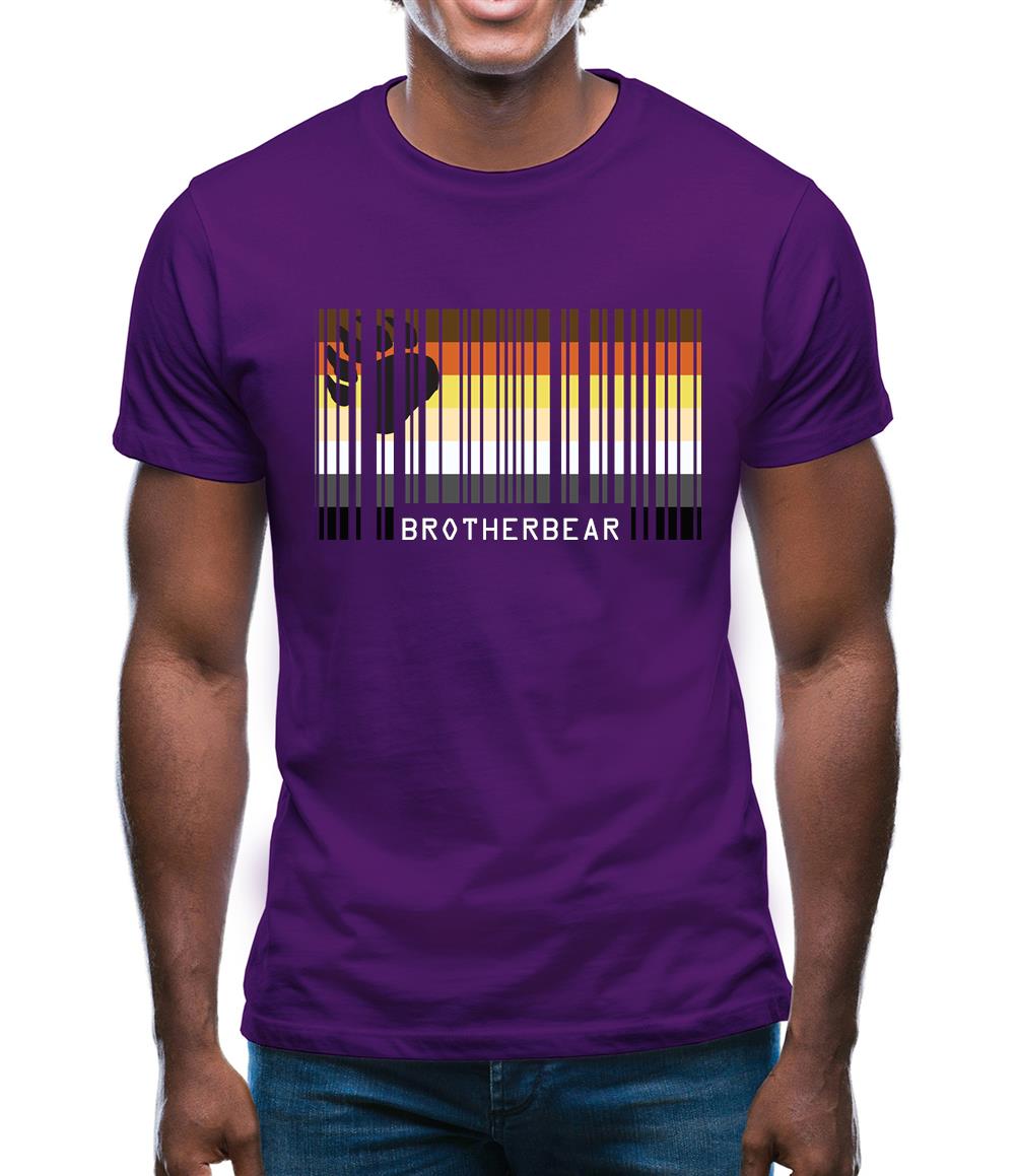 Lgbt Barcode Flags Brother Bear Mens T-Shirt