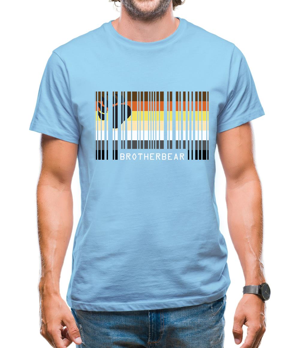 Lgbt Barcode Flags Brother Bear Mens T-Shirt