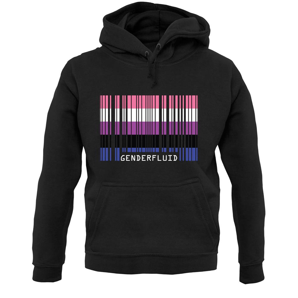 Lgbt Barcode Flags Gender Fluid Unisex Hoodie