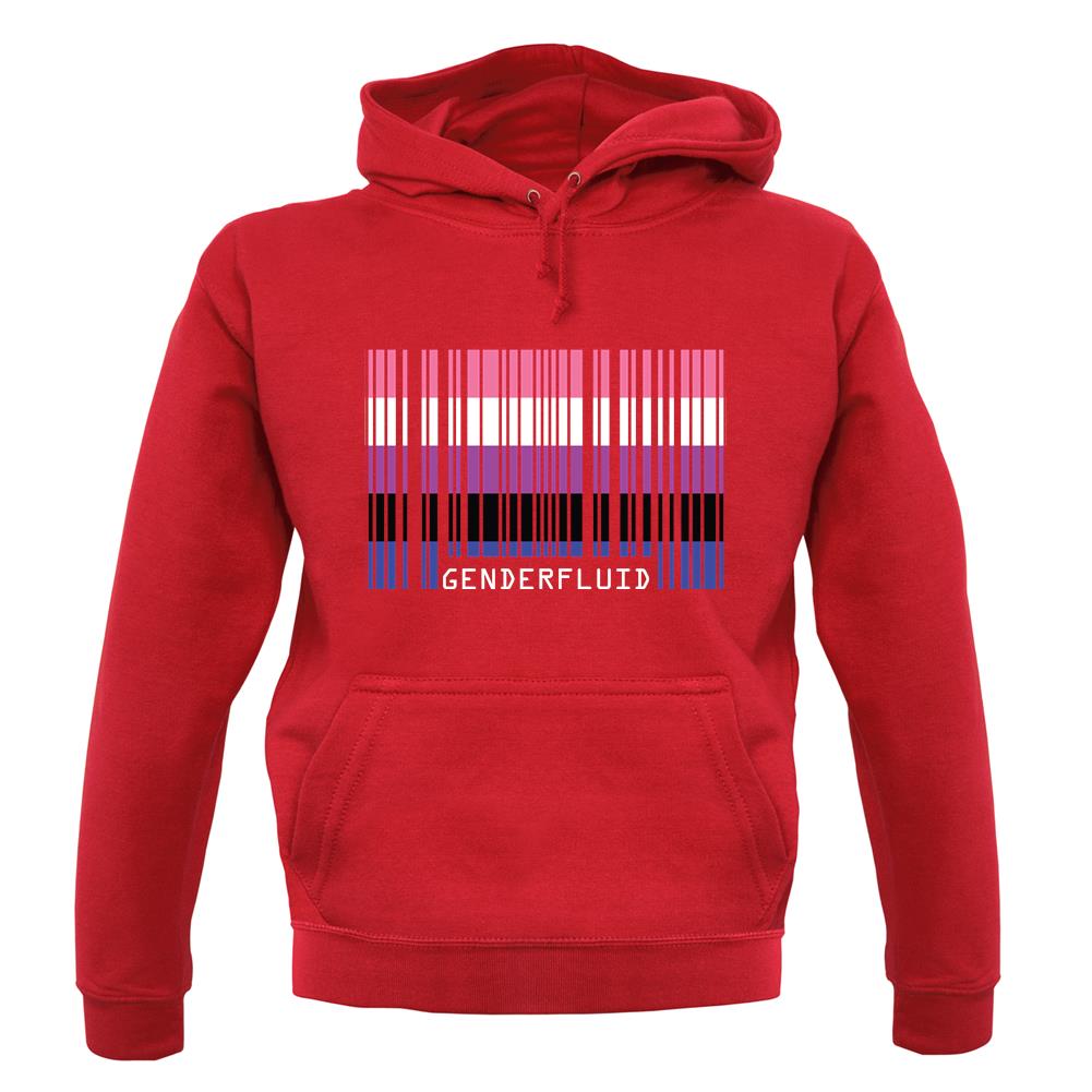 Lgbt Barcode Flags Gender Fluid unisex hoodie