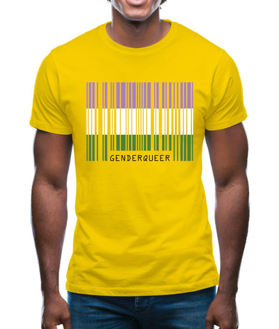 Lgbt Barcode Flags Gender Queer Mens T-Shirt