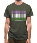 Lgbt Barcode Flags Gender Queer Mens T-Shirt