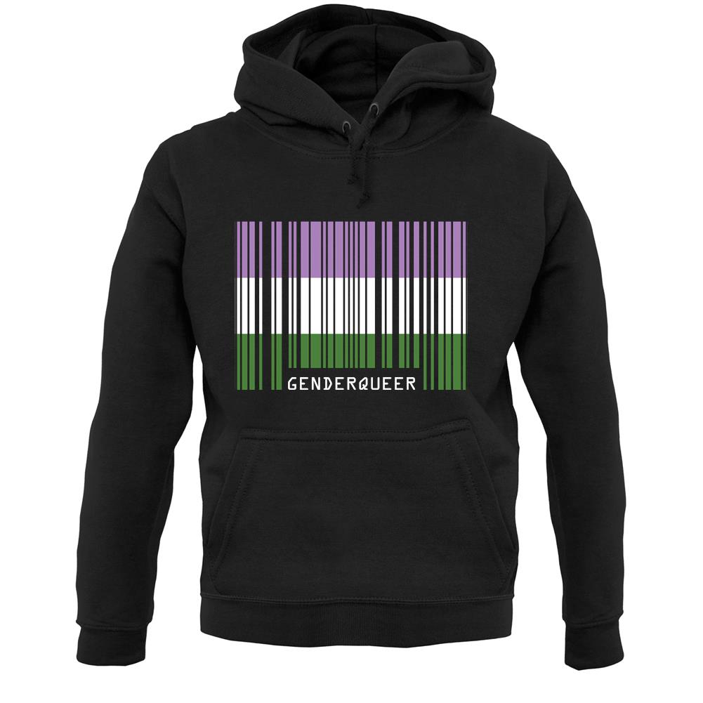 Lgbt Barcode Flags Gender Queer Unisex Hoodie