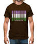 Lgbt Barcode Flags Gender Queer Mens T-Shirt