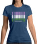 Lgbt Barcode Flags Gender Queer Womens T-Shirt