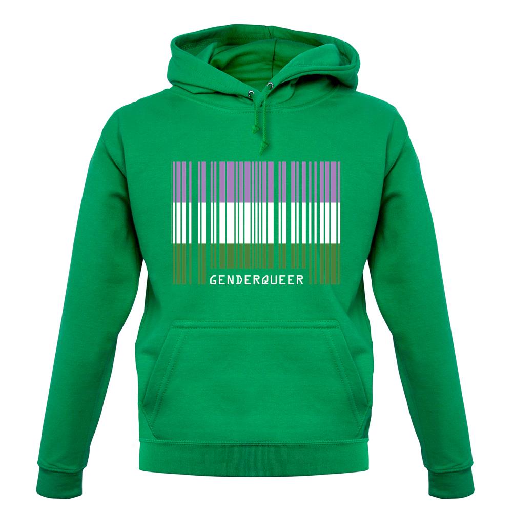 Lgbt Barcode Flags Gender Queer unisex hoodie