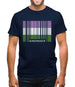 Lgbt Barcode Flags Gender Queer Mens T-Shirt