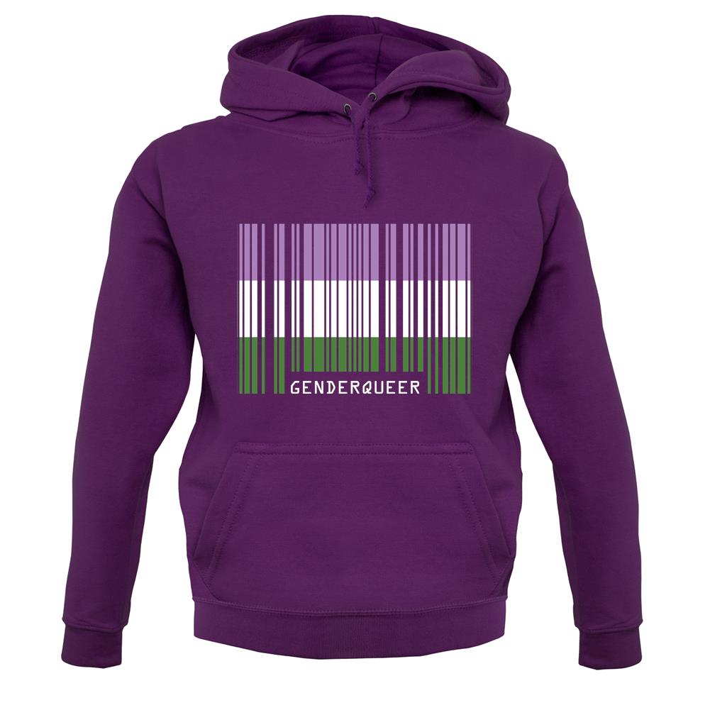 Lgbt Barcode Flags Gender Queer unisex hoodie