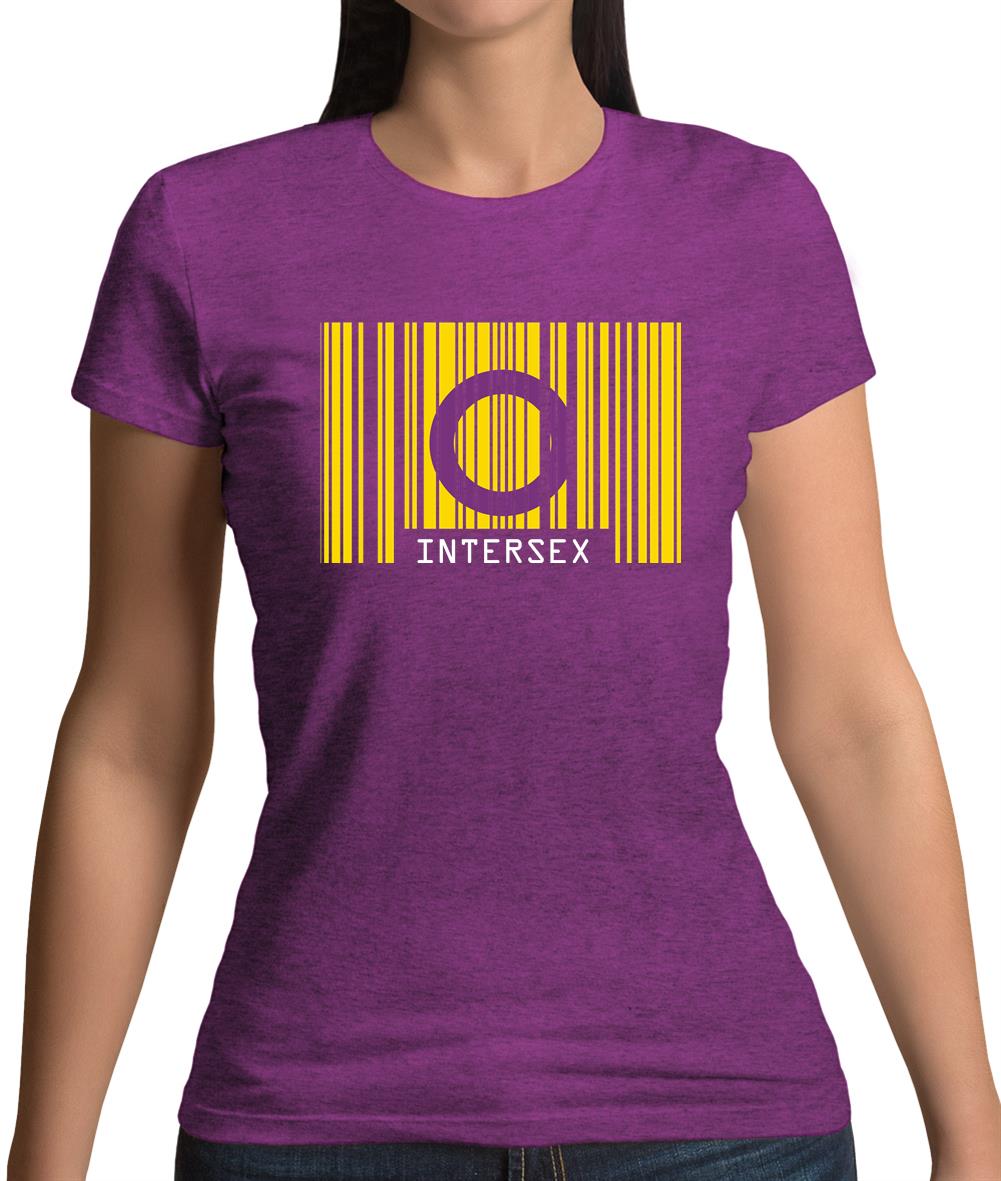 Lgbt Barcode Flags Intersex Womens T-Shirt