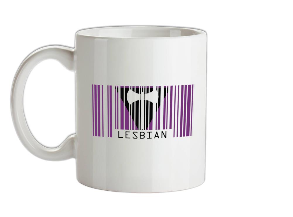 LGBT Barcode Flags - Lesbian Ceramic Mug