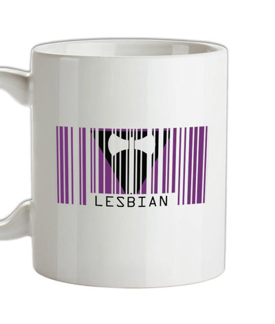 LGBT Barcode Flags - Lesbian Ceramic Mug