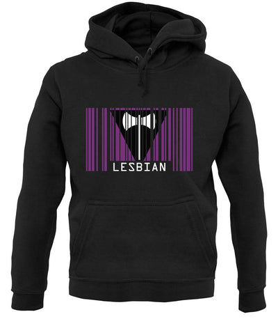 Lgbt Barcode Flags Lesbian unisex hoodie
