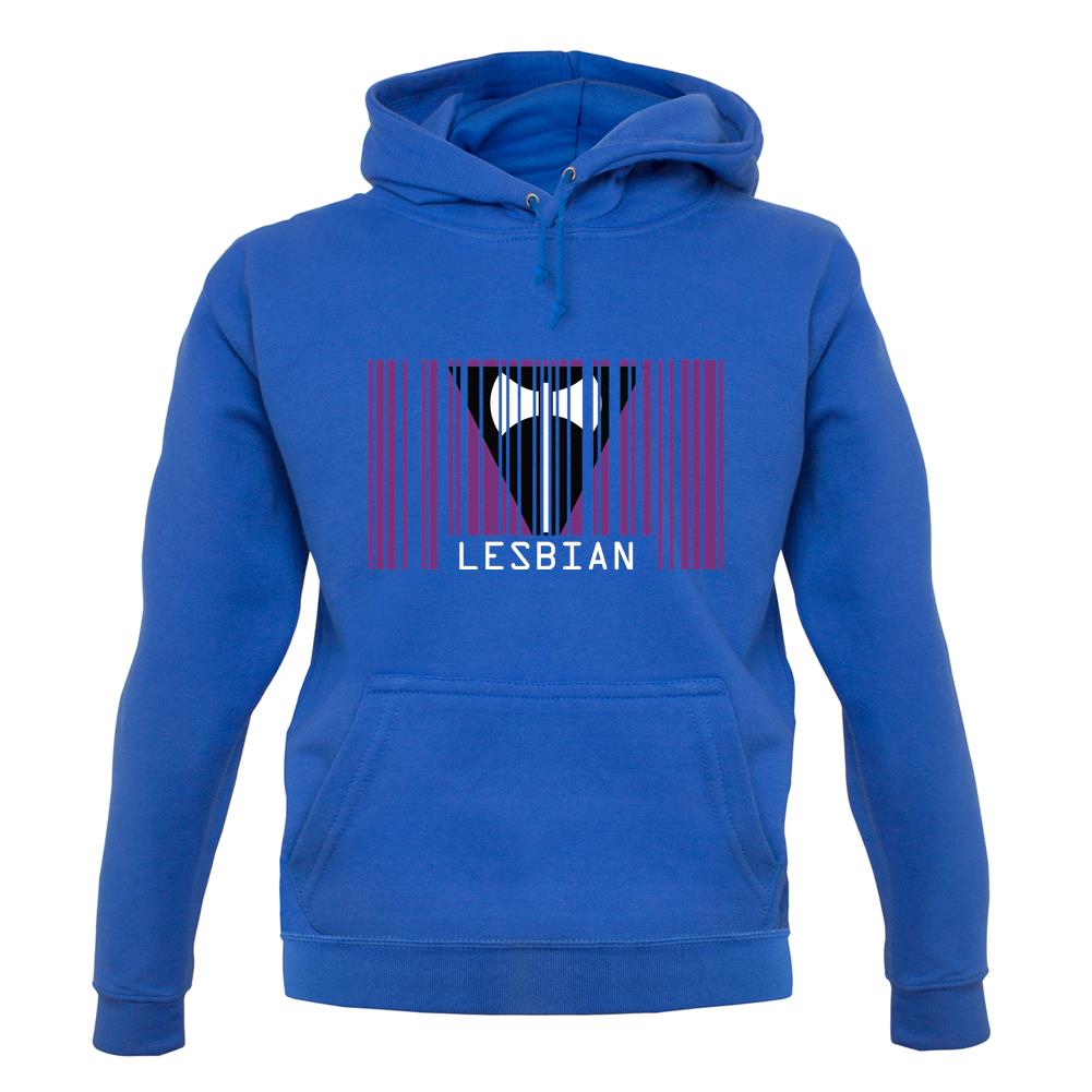 Lgbt Barcode Flags Lesbian unisex hoodie