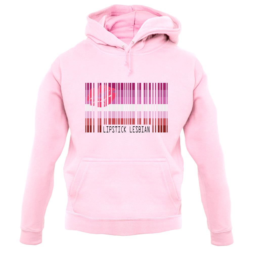 Lgbt Barcode Flags Lipstick Lesbian unisex hoodie