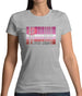 Lgbt Barcode Flags Lipstick Lesbian Womens T-Shirt