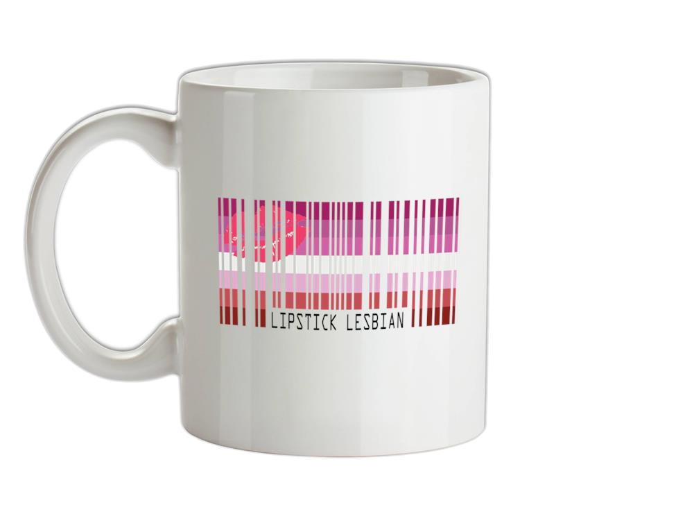 LGBT Barcode Flags - Lipstick Lesbian Ceramic Mug