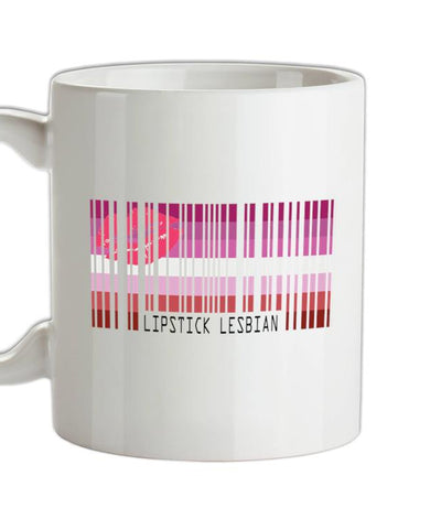 LGBT Barcode Flags - Lipstick Lesbian Ceramic Mug