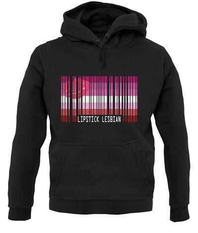 Lgbt Barcode Flags Lipstick Lesbian unisex hoodie