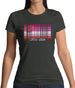 Lgbt Barcode Flags Lipstick Lesbian Womens T-Shirt
