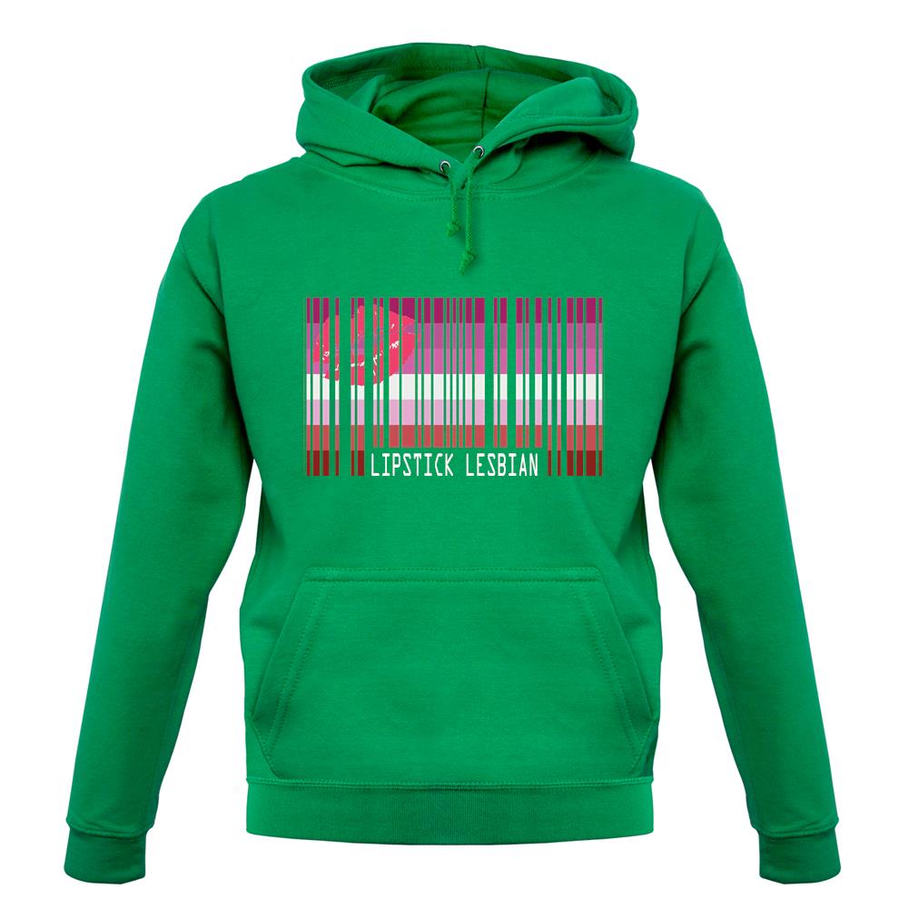 Lgbt Barcode Flags Lipstick Lesbian unisex hoodie