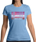 Lgbt Barcode Flags Lipstick Lesbian Womens T-Shirt