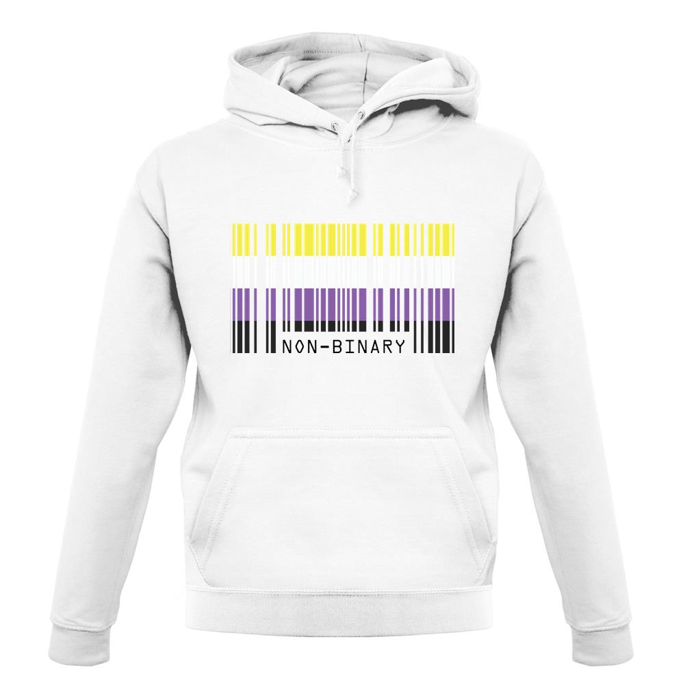 Lgbt Barcode Flags Nonbinary unisex hoodie