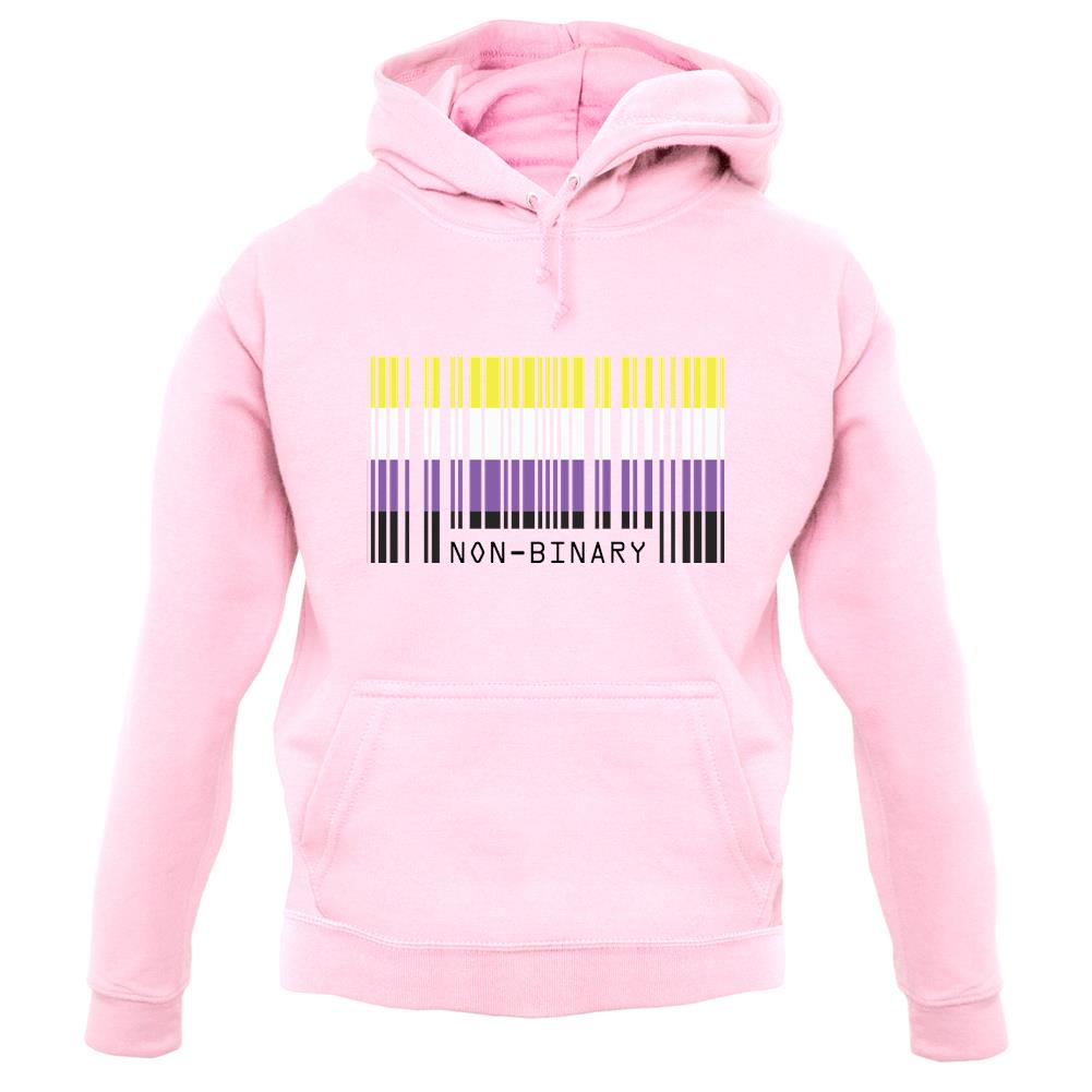 Lgbt Barcode Flags Nonbinary unisex hoodie