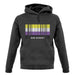 Lgbt Barcode Flags Nonbinary unisex hoodie