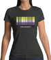 Lgbt Barcode Flags Nonbinary Womens T-Shirt