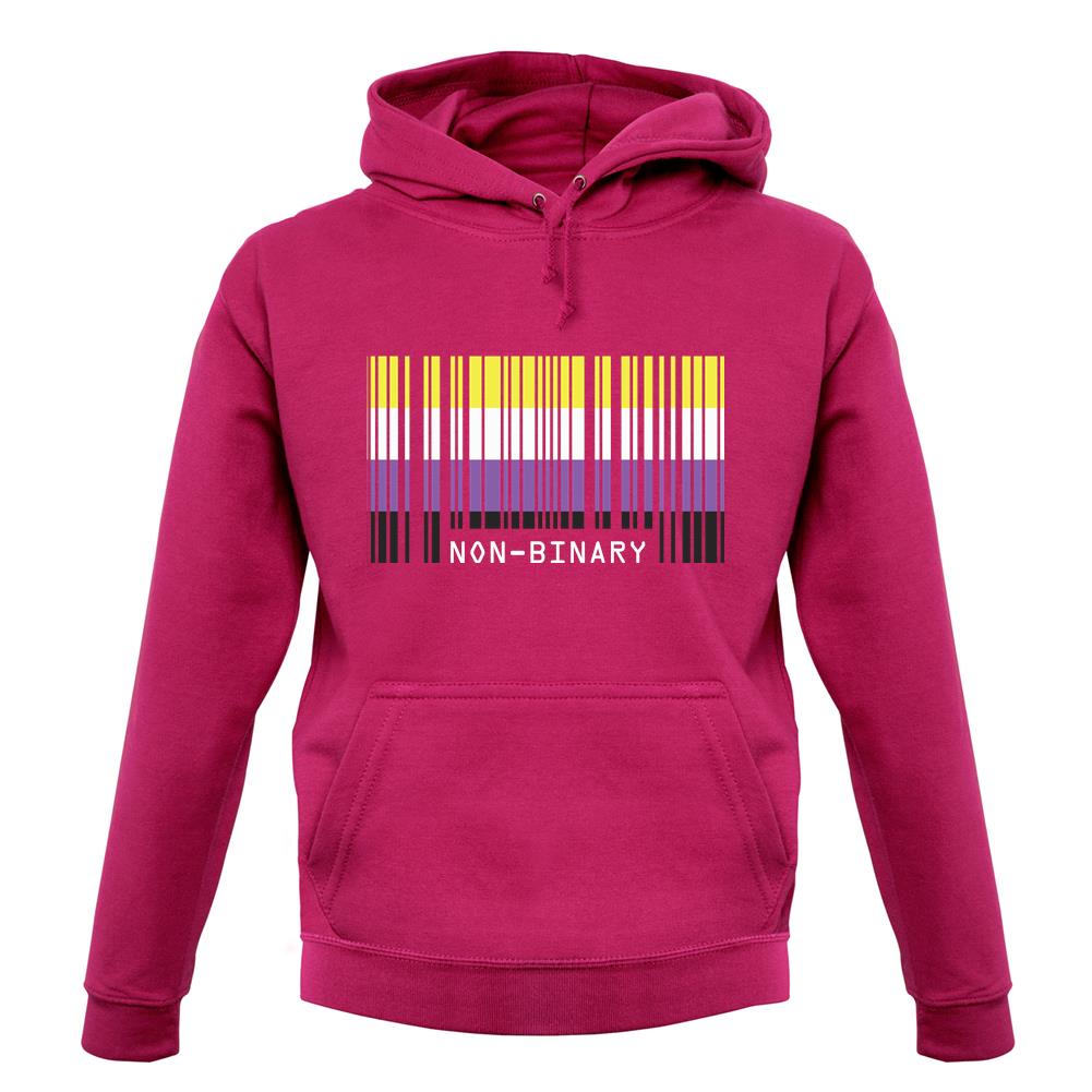 Lgbt Barcode Flags Nonbinary unisex hoodie