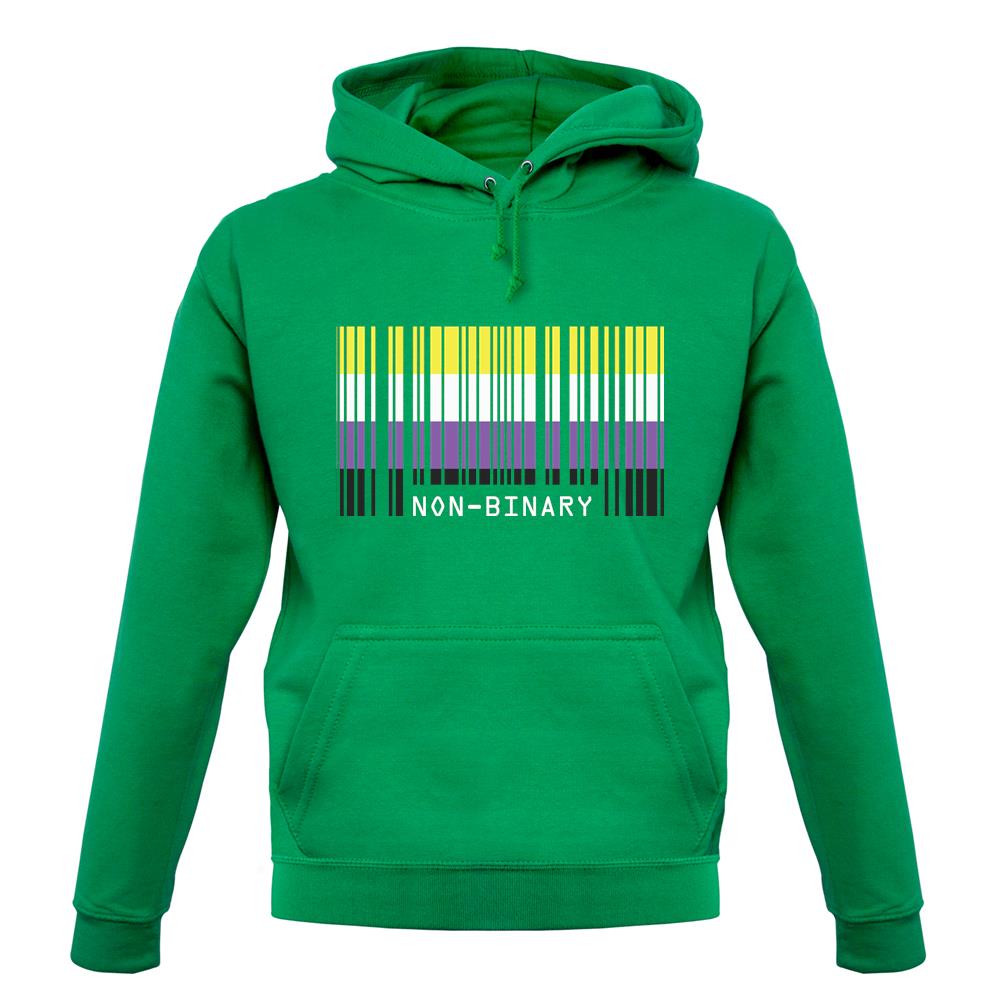 Lgbt Barcode Flags Nonbinary unisex hoodie