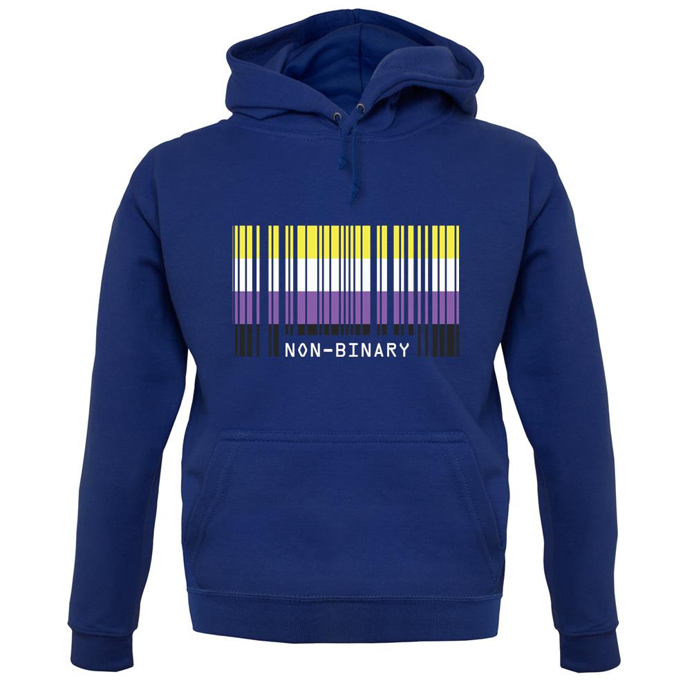 Lgbt Barcode Flags Nonbinary unisex hoodie