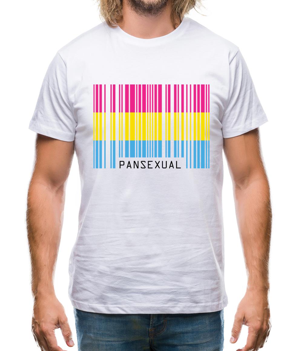 Lgbt Barcode Flags Pan Sexual Mens T-Shirt