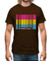 Lgbt Barcode Flags Pan Sexual Mens T-Shirt