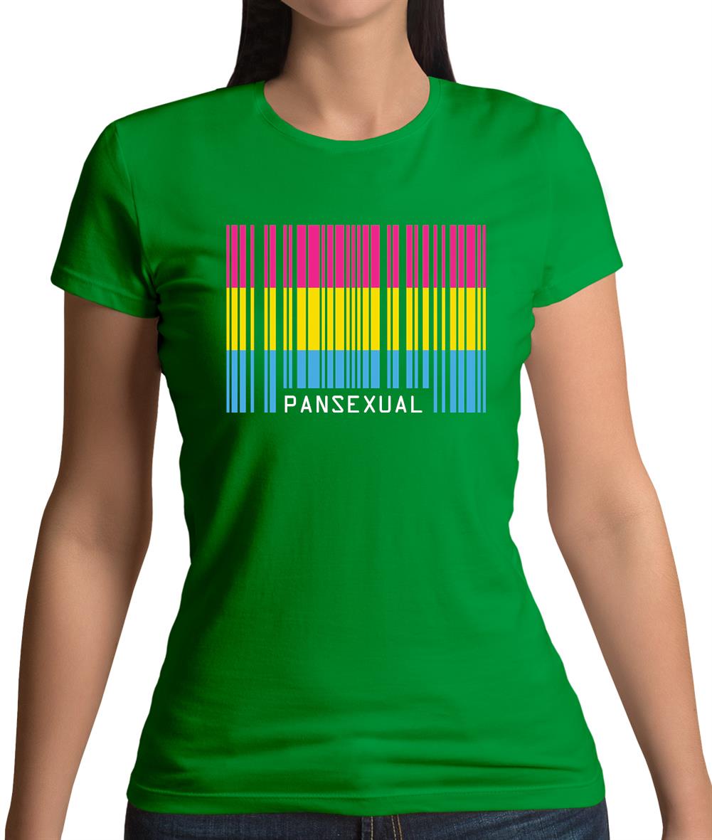 Lgbt Barcode Flags Pan Sexual Womens T-Shirt