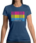 Lgbt Barcode Flags Pan Sexual Womens T-Shirt