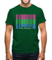 Lgbt Barcode Flags Polysexual Mens T-Shirt
