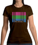 Lgbt Barcode Flags Polysexual Womens T-Shirt