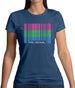 Lgbt Barcode Flags Polysexual Womens T-Shirt