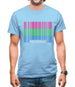 Lgbt Barcode Flags Polysexual Mens T-Shirt