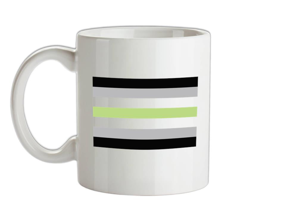 LGBT Flags - Agender Ceramic Mug