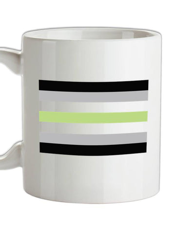 LGBT Flags - Agender Ceramic Mug