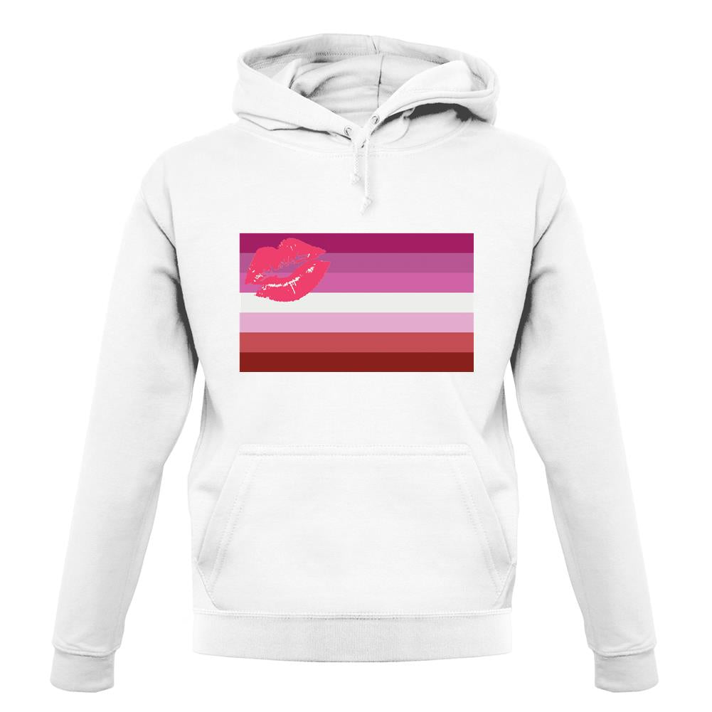 Lgbt Flags Lipstick Lesbian unisex hoodie