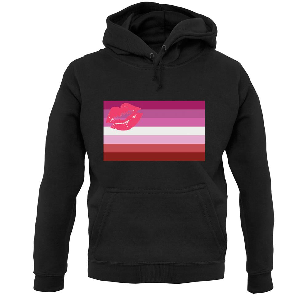 Lgbt Flags Lipstick Lesbian Unisex Hoodie